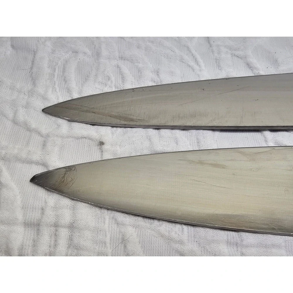 Mercer Chef Knife Set 2pc 8in 10in Black Good M20609‎ M22610 German Steel NSF